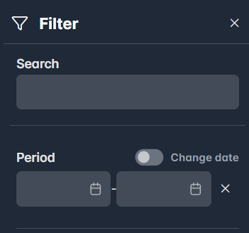 Filter period option